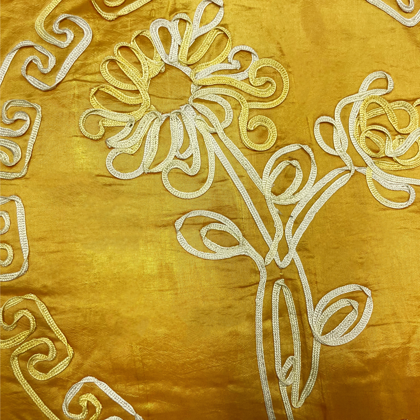 Flower Golden Pillow