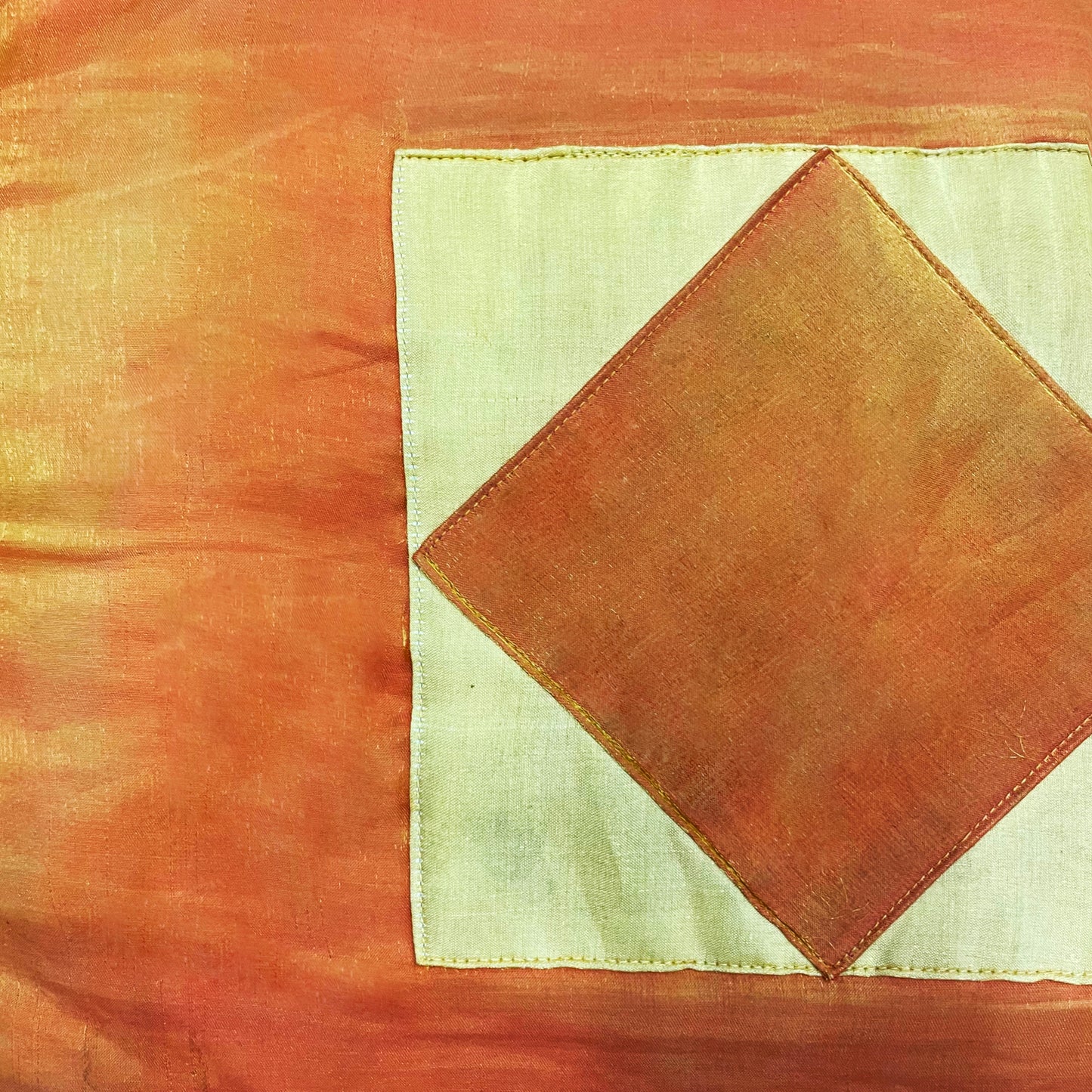 Orange Square Pillow