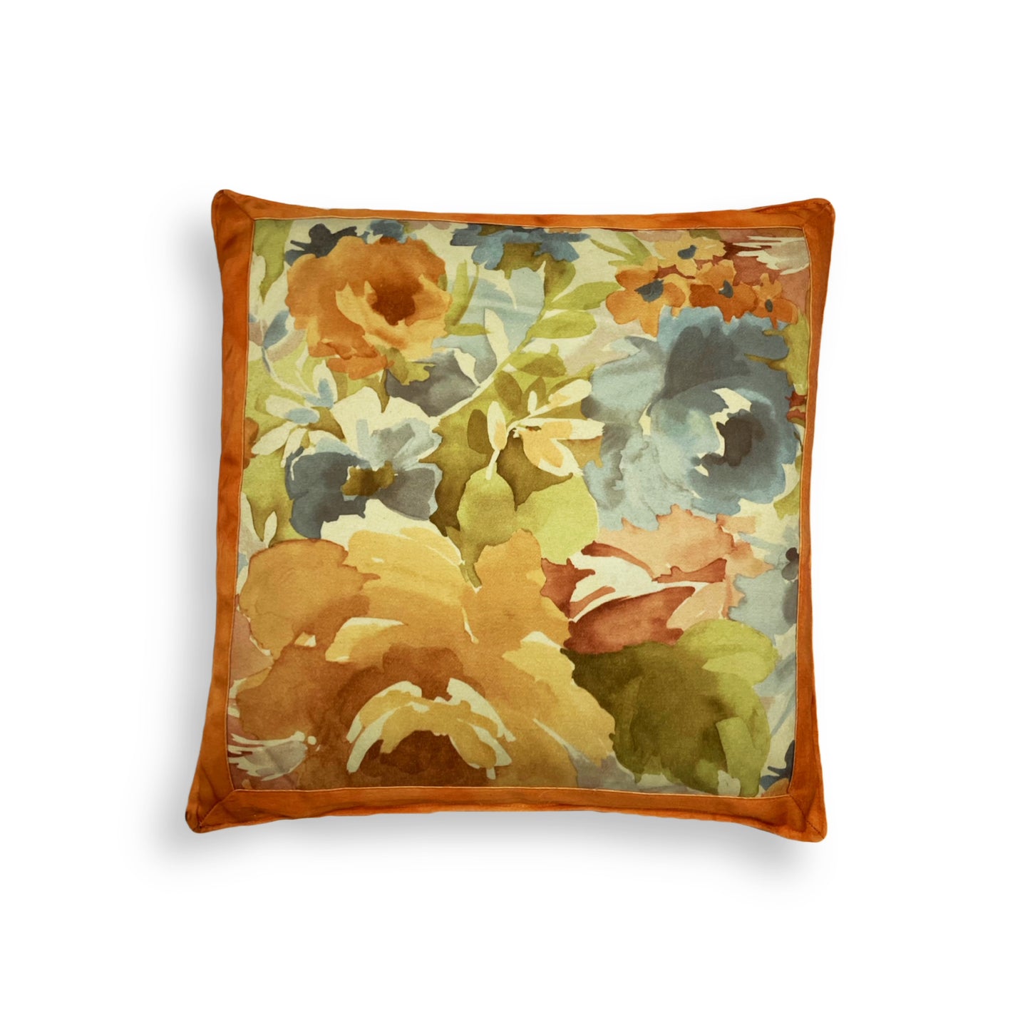 Orange Flowers Pillow