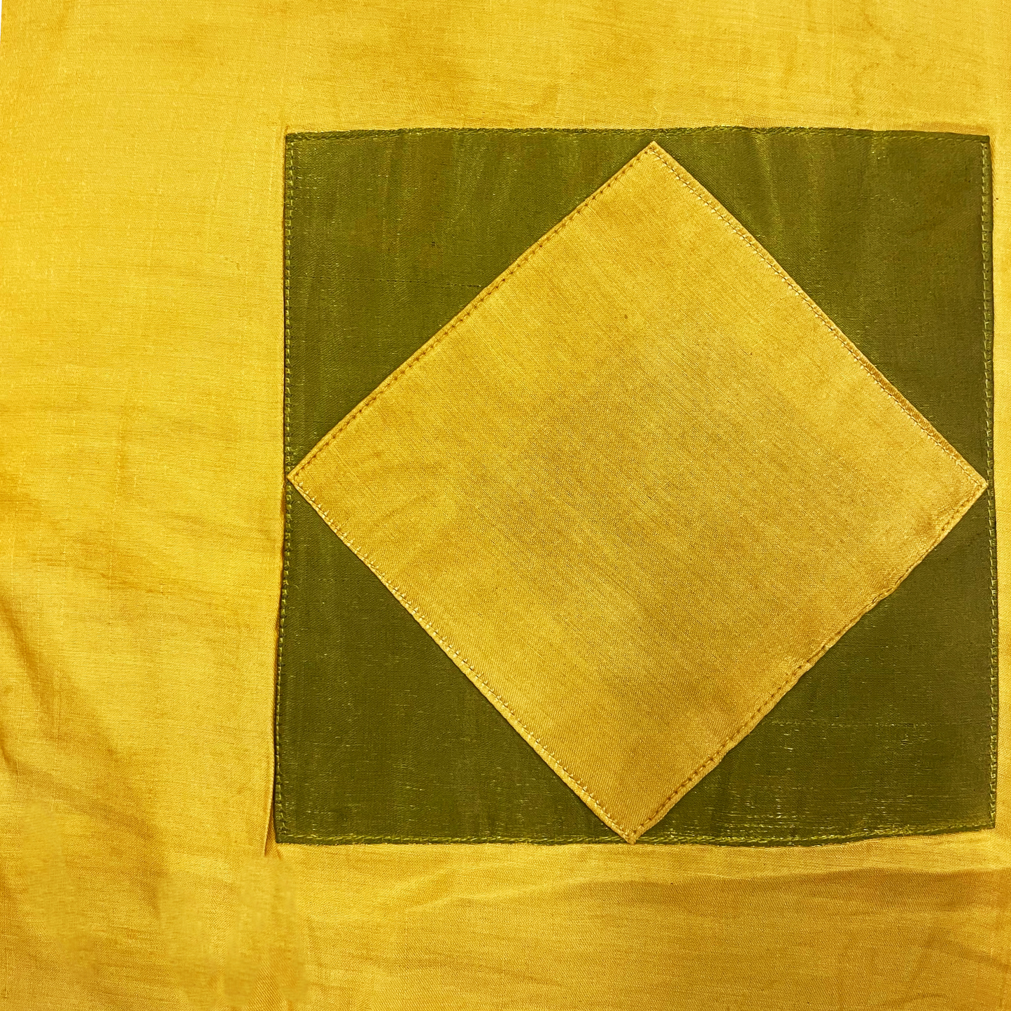 Yellow Square Pillow