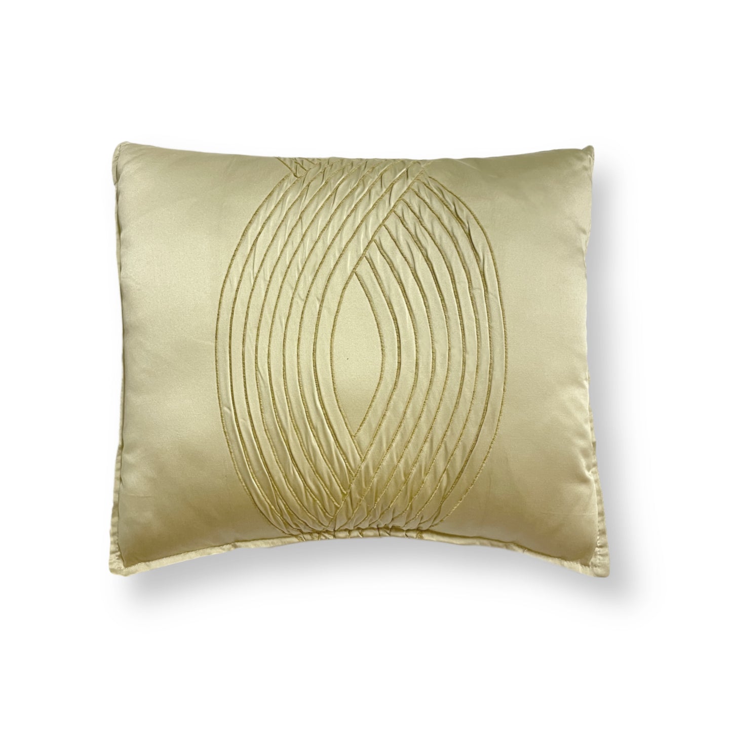 Beige Oval Pillow