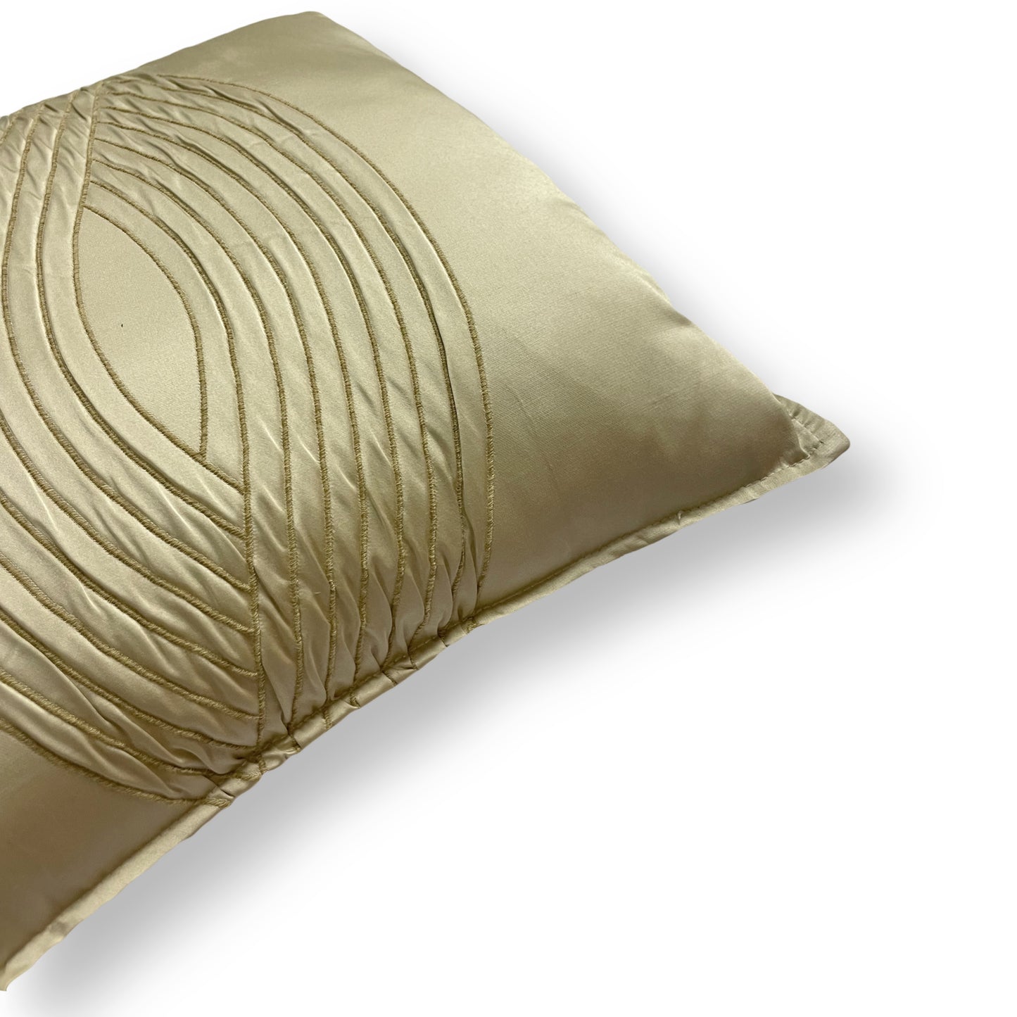 Beige Oval Pillow
