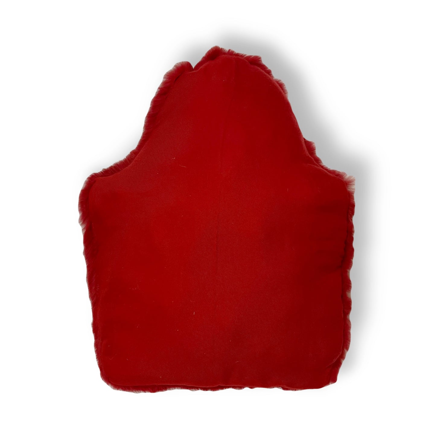 Red Fur Pillow