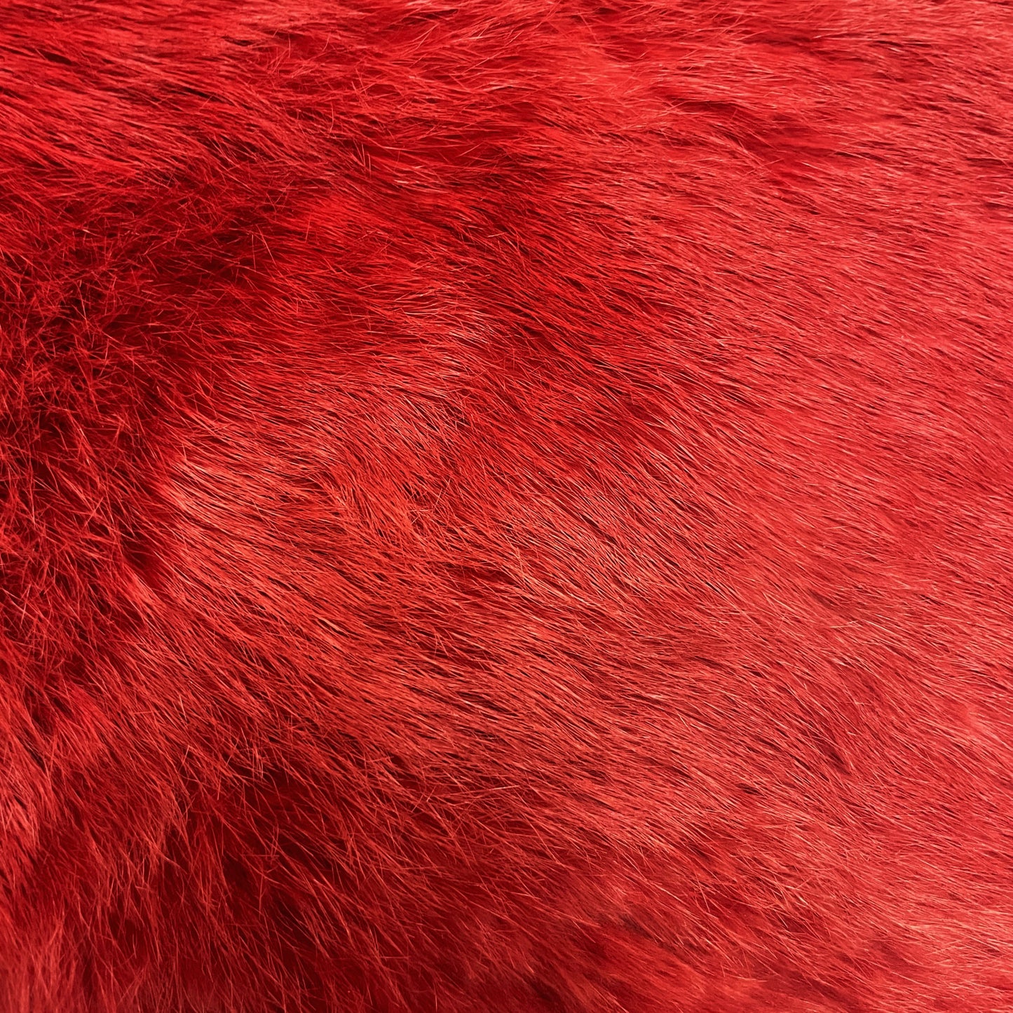 Red Fur Pillow