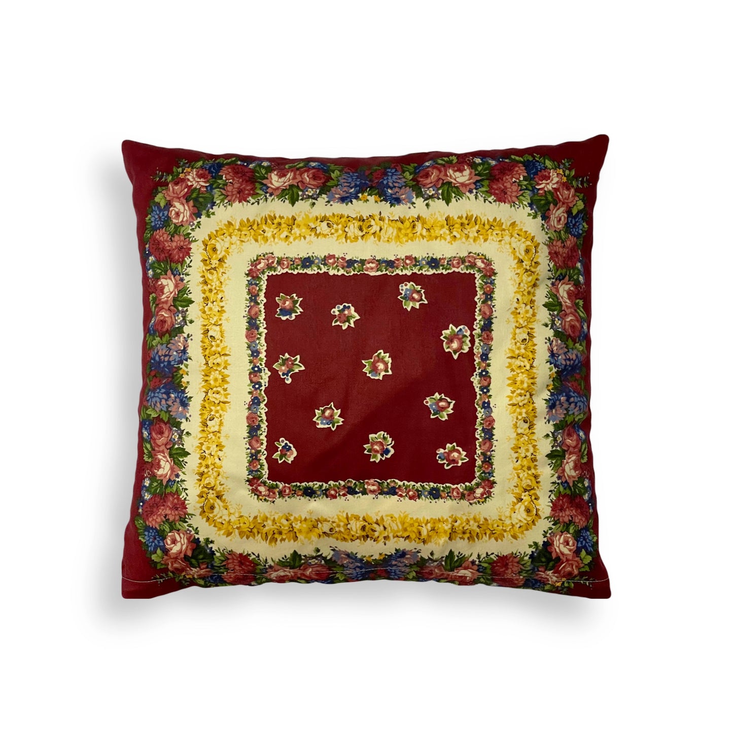 Red Flowers Pillow