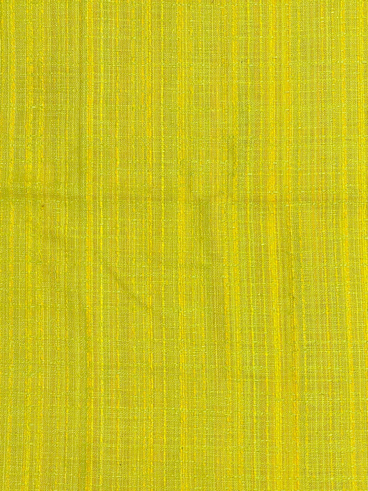 Tessuto Lino Pesante Giallo Verde