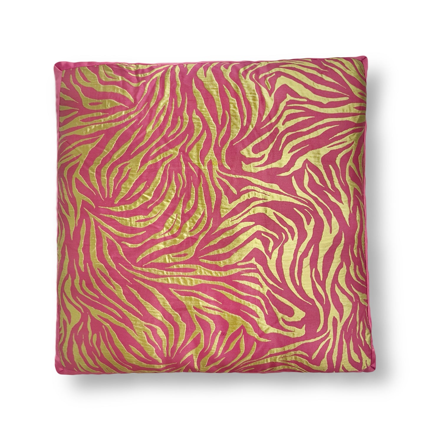 Golden Zebra Pillow