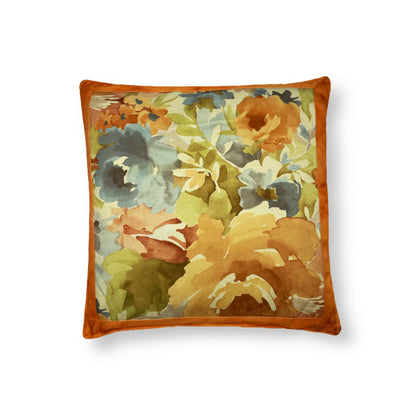 Orange Flowers Pillow