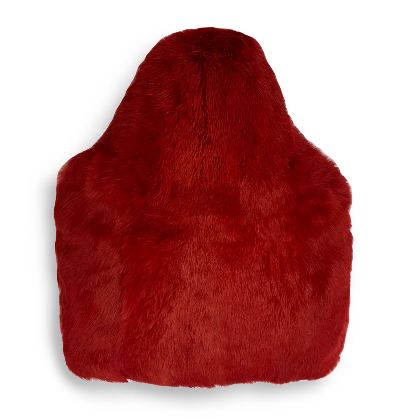 Red Fur Pillow