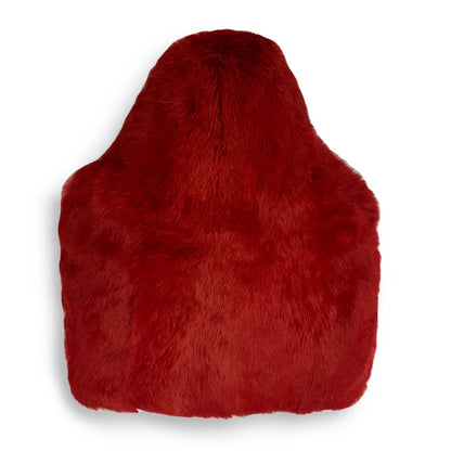Red Fur Pillow