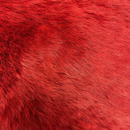 Red Fur Pillow