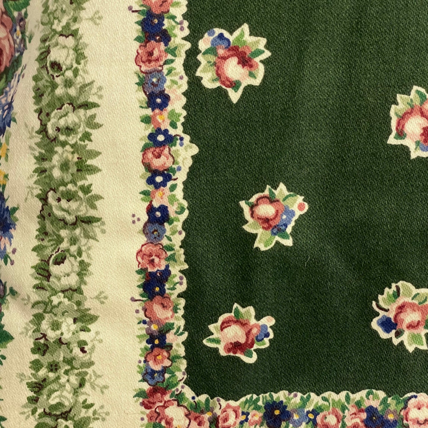 Green Flowers Pillow